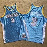 Nuggets 3 Allen Iverson Light Blue 2006 07 Hardwood Classics Swingman Jersey Mixiu,baseball caps,new era cap wholesale,wholesale hats